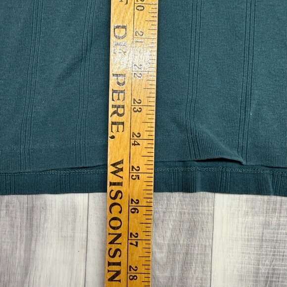 ✅Mens XL VTG Eddie Bauer Henley Shirt Long Sleeve Cotton 3-button in USA Casual - Picture 4 of 9